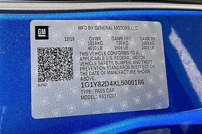 2020 Chevrolet Corvette Stingray 3LT