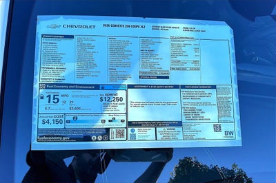 2026 Chevrolet Corvette Z06 2LZ