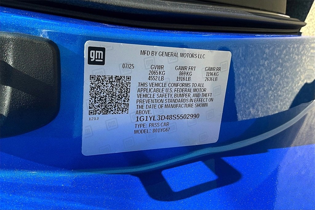 2025 Chevrolet Corvette E-Ray 2LZ