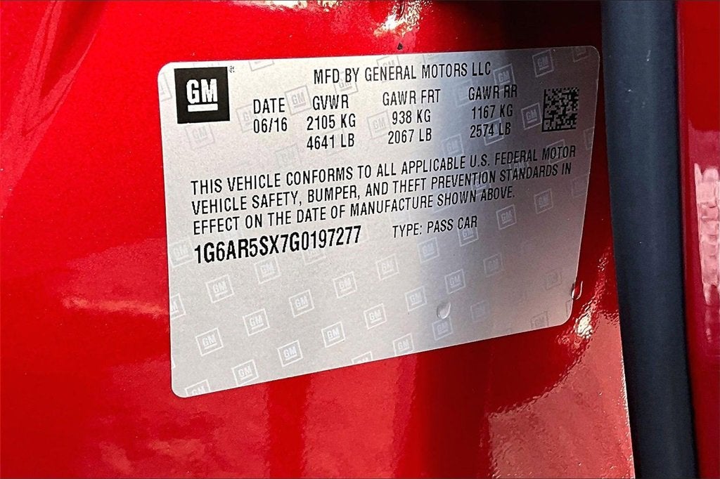 2016 Cadillac CTS Luxury Collection RWD