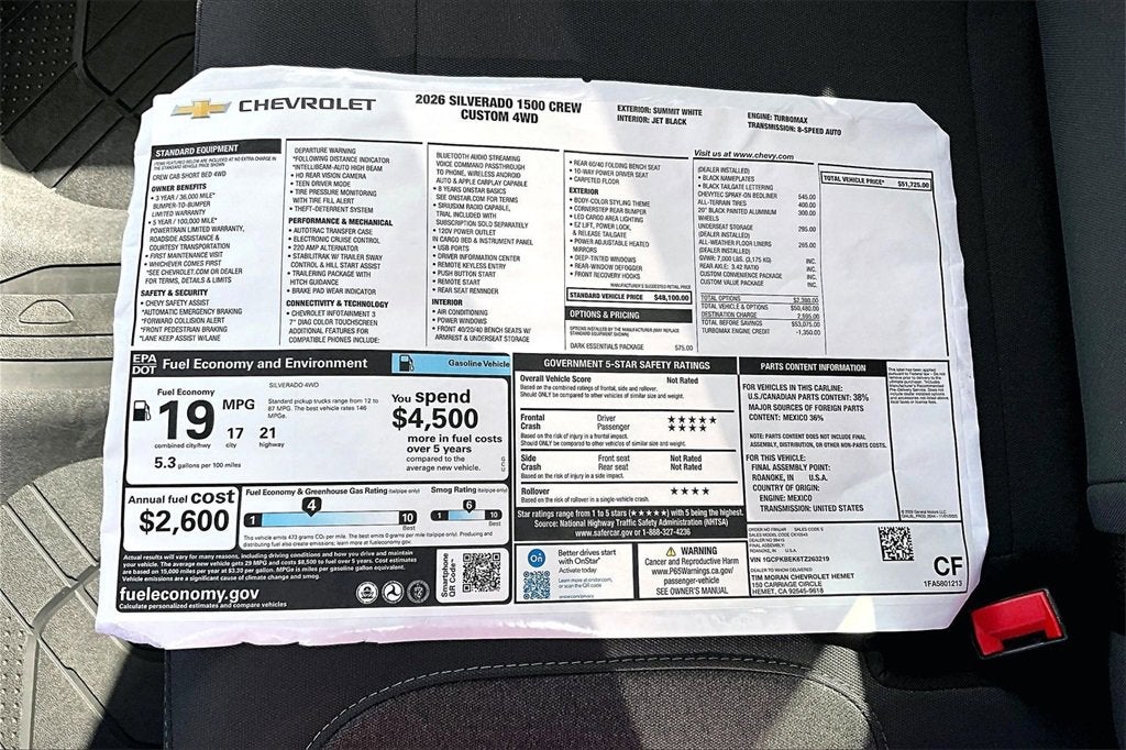 2026 Chevrolet Silverado 1500 Custom