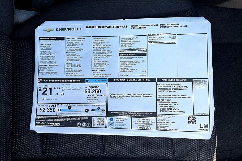 2026 Chevrolet Colorado LT