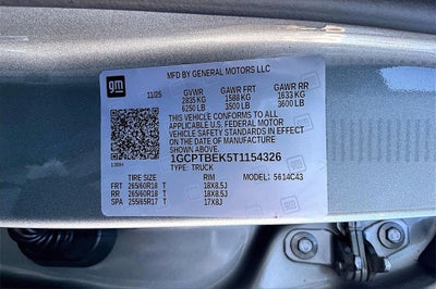 2026 Chevrolet Colorado WT