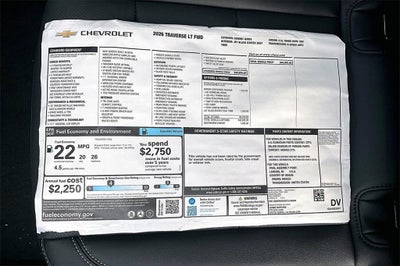 2026 Chevrolet Traverse LT
