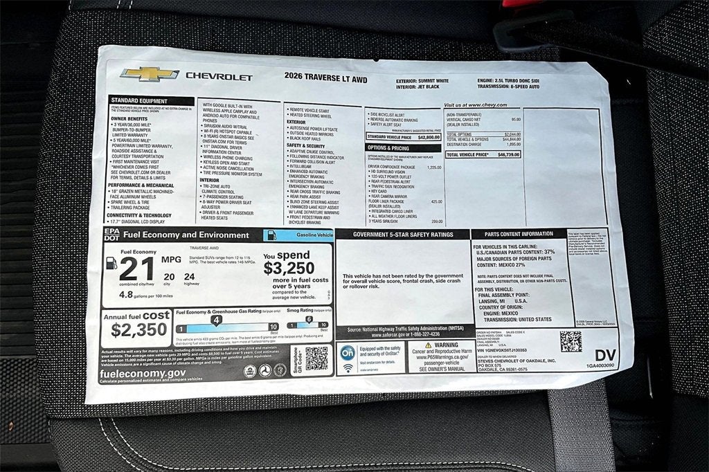 2026 Chevrolet Traverse LT