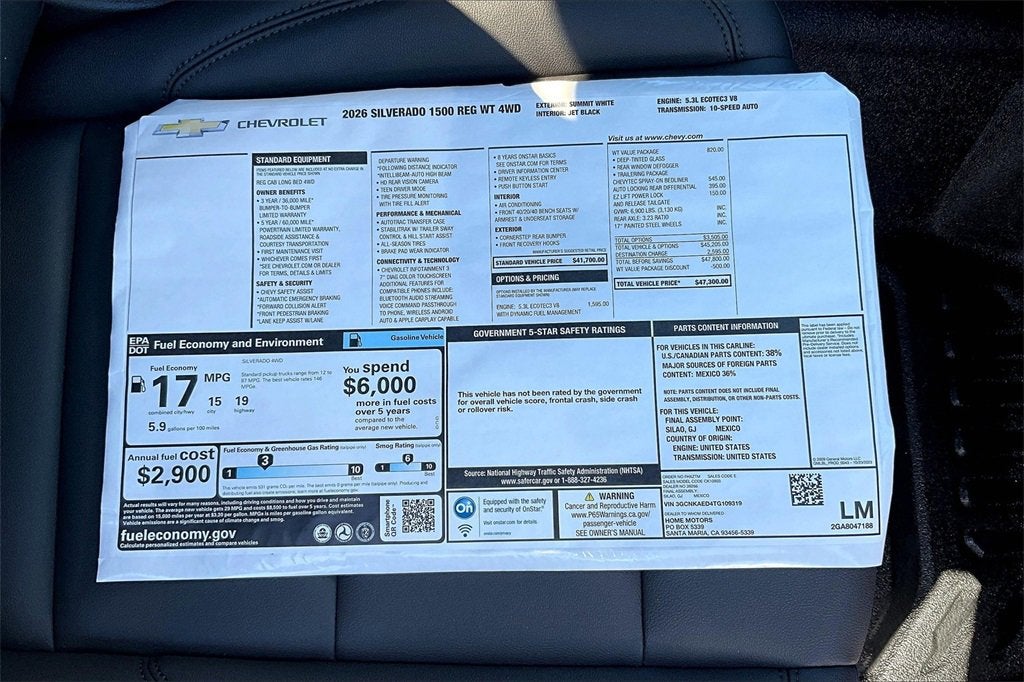 2026 Chevrolet Silverado 1500 WT