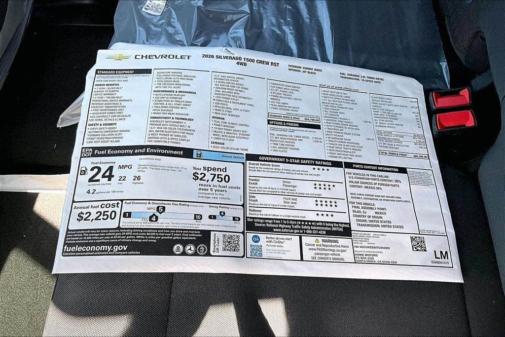 2026 Chevrolet Silverado 1500 RST