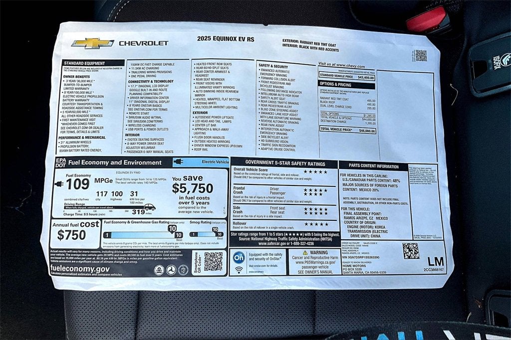 2025 Chevrolet Equinox EV RS