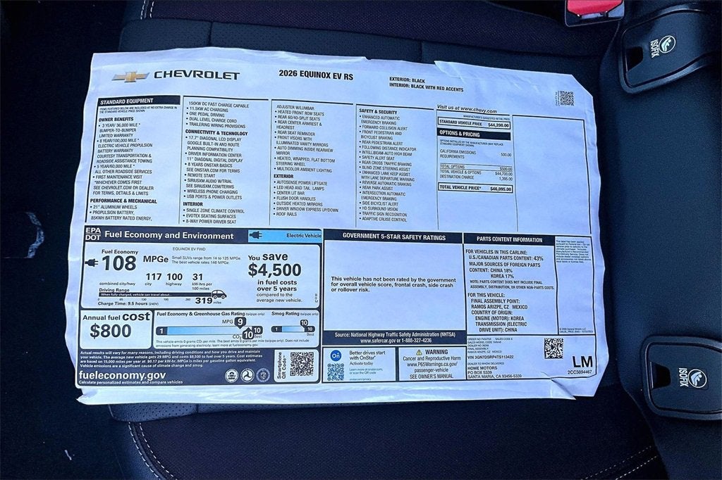2026 Chevrolet Equinox EV RS