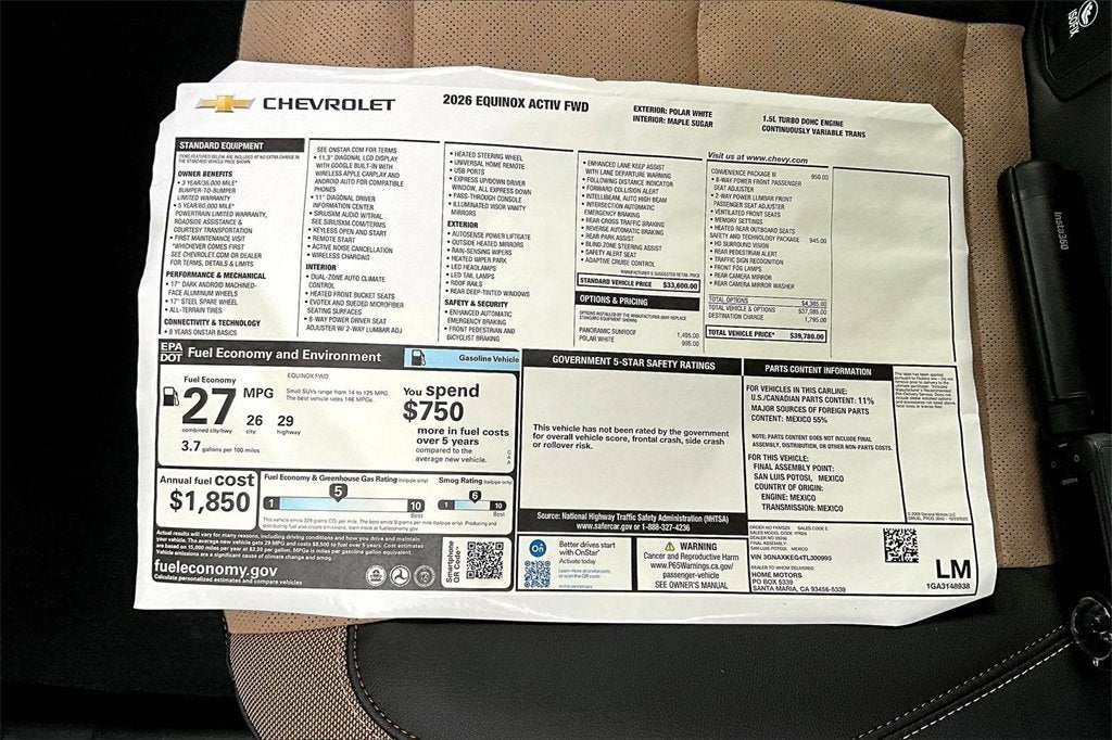 2026 Chevrolet Equinox ACTIV
