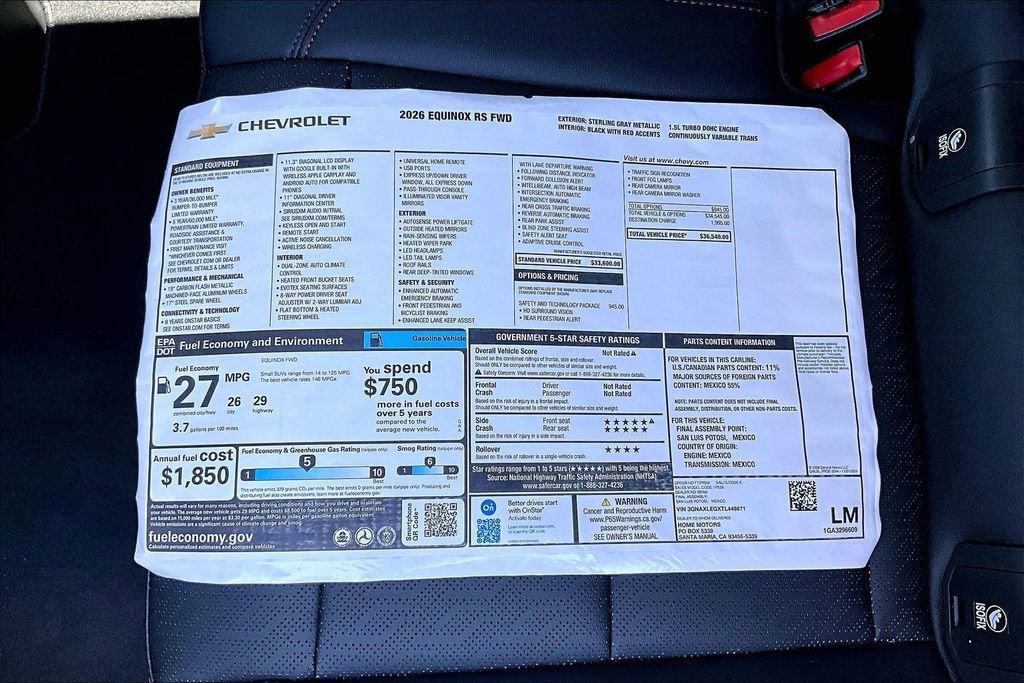 2026 Chevrolet Equinox RS