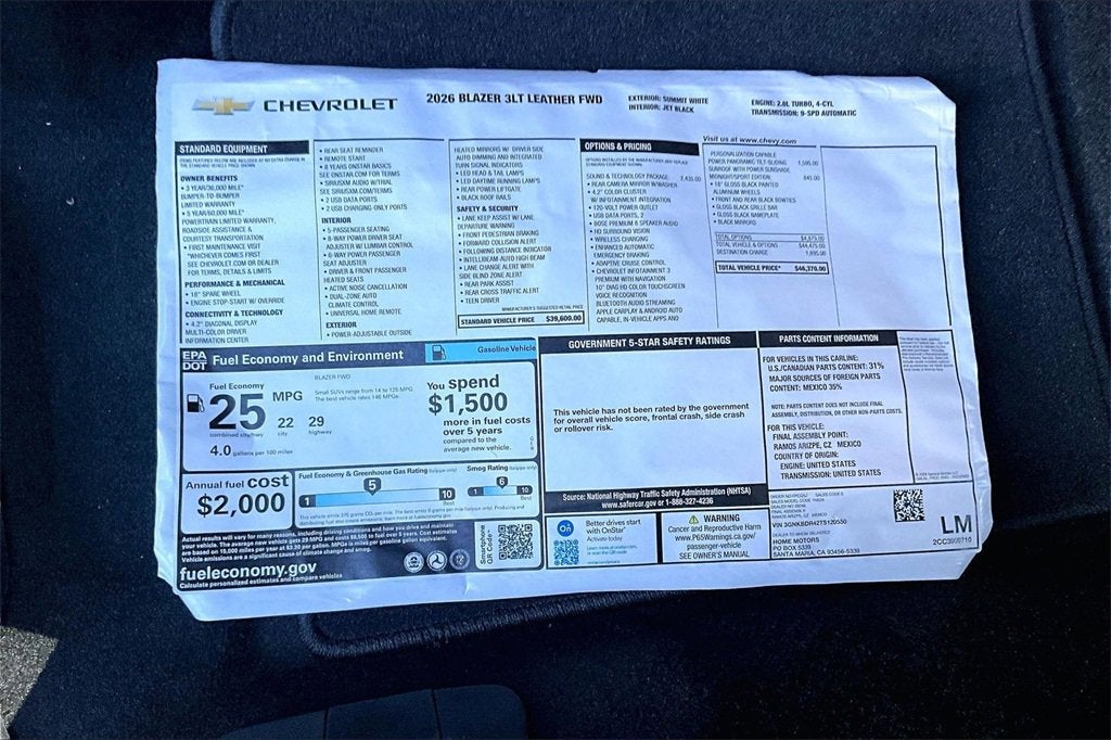 2026 Chevrolet Blazer 3LT