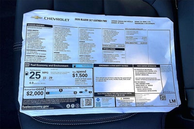 2026 Chevrolet Blazer 3LT