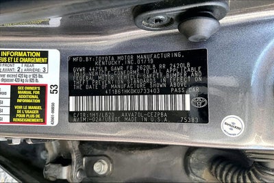 2019 Toyota Camry XSE