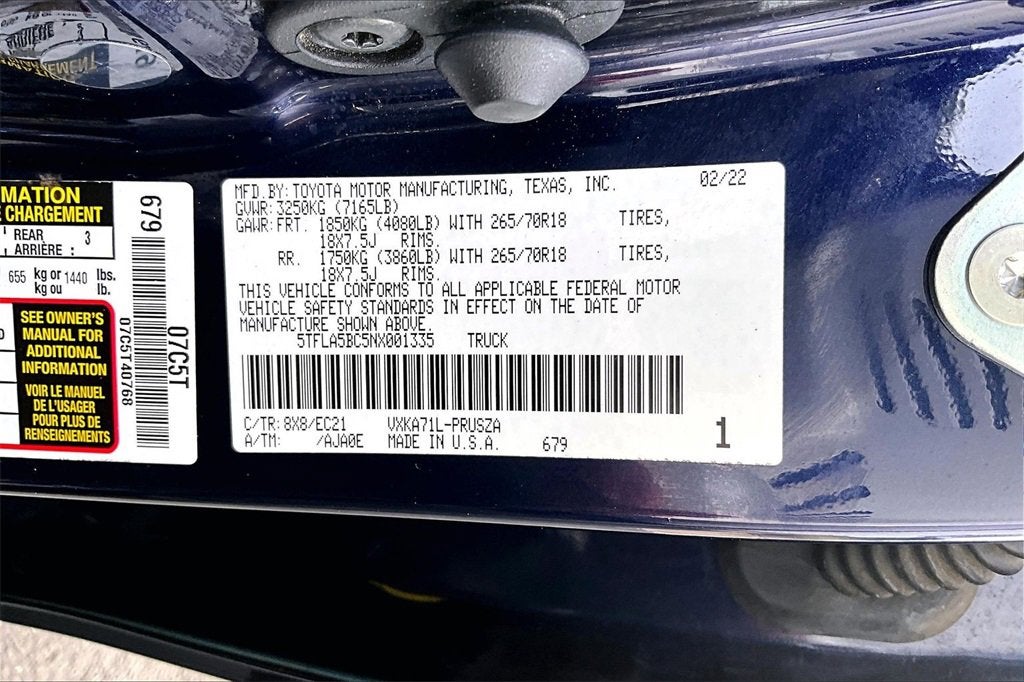 2022 Toyota Tundra 2WD SR5