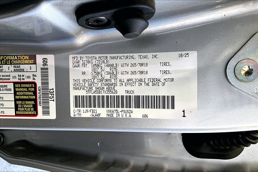 2026 Toyota Tundra 4WD SR
