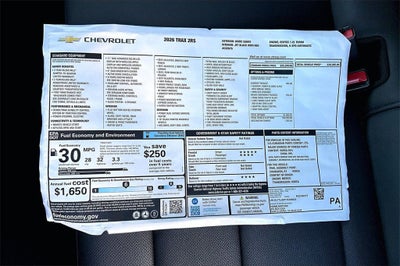 2026 Chevrolet Trax 2RS