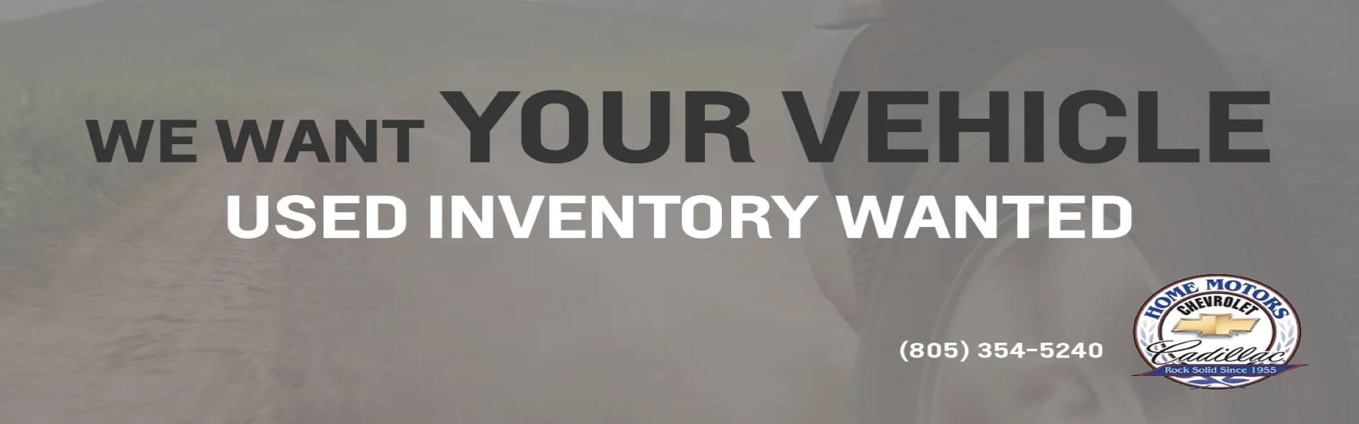 We want your vehicle 